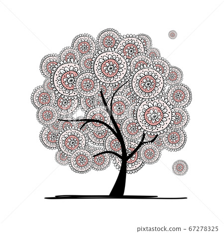 Abstract floral tree for your design Abstract floral tree for your design 67278325