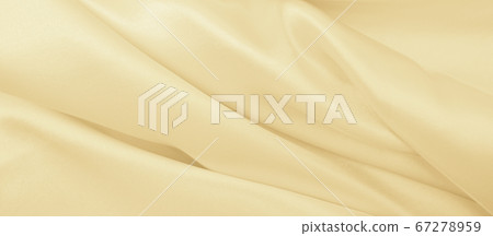 Smooth elegant golden silk or satin luxury cloth Smooth elegant golden silk or satin luxury cloth 67278959