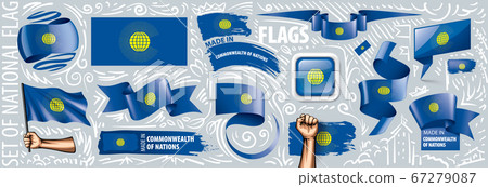 Vector set of the national flag of Commonwealth of Nations 67279087