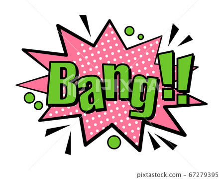 Bang! speech bubble in retro style 67279395