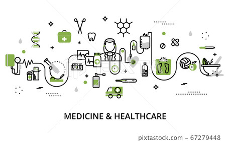 Greenery concept of medicine and healthcare 67279448
