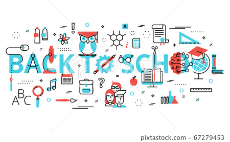 Concept of education with words back to school 67279453