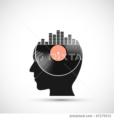 Vinyl record disc with a sound equalizer Vinyl record disc with a sound equalizer 67279552