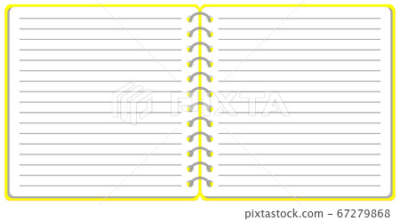 Ring notebook template illustration vector 67279868
