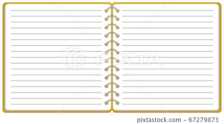 Ring notebook template illustration vector 67279873