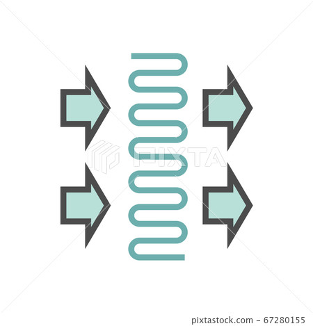Air compressor and part vector icon design, 67280155