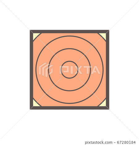 Wood material and sawmill industry vector icon 67280184