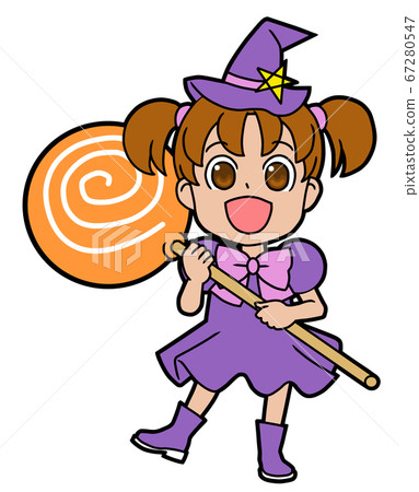 女孩扮演女巫 女孩扮演女巫 67280547