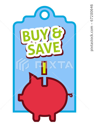Buy and save label, flat vector illustration Buy and save label, flat vector illustration 67280646