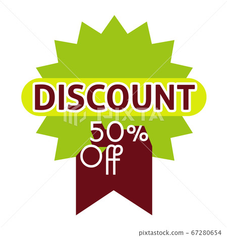 Discount label, flat vector illustration Discount label, flat vector illustration 67280654