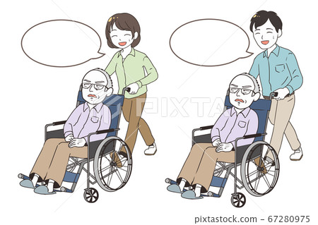 一個抱怨老人的家庭(語音氣球) 一個抱怨老人的家庭(語音氣球) 67280975