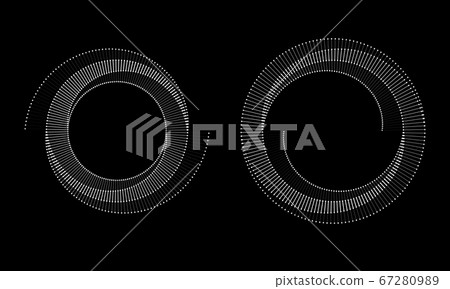 Spiral with gray lines different colors as dynamic 67280989