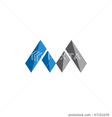 M Letter icon Template vector 67281076