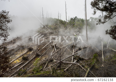 大涌谷箱根町的風景 大涌谷箱根町的風景 67282138