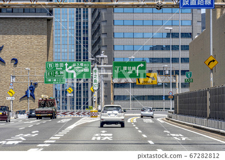 阪神高速公路環線的交通圖像 67282812