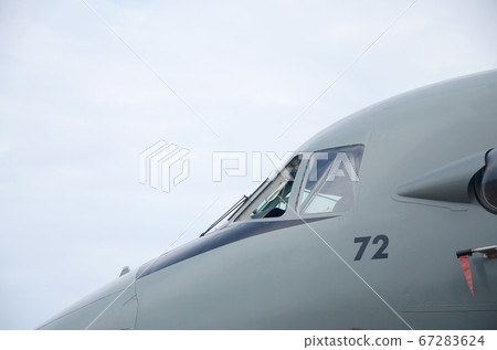 Cabin of armoured military aircraft close up Cabin of armoured military aircraft close up 67283624