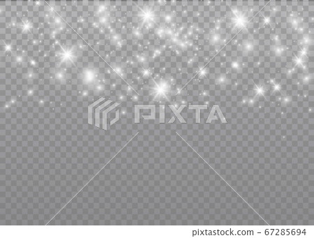 White dust sparks. White dust sparks. 67285694