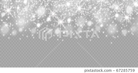 White dust sparks. 67285759