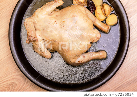 Korean traditional cuisine ginseng and hwanggi samgyetang 67286034