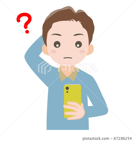 一個在看智能手機時想知道的人 67286254