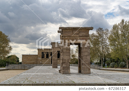 egyptian debod temple madrid spain 67286317