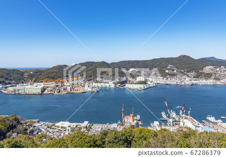 Nagasaki, Nagasaki City Shipbuilding Cityscape of Nagasaki 67286379