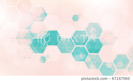 DNA digital, sequence, code structure with glow. Science concept and nano technology background. vector design. 67287060