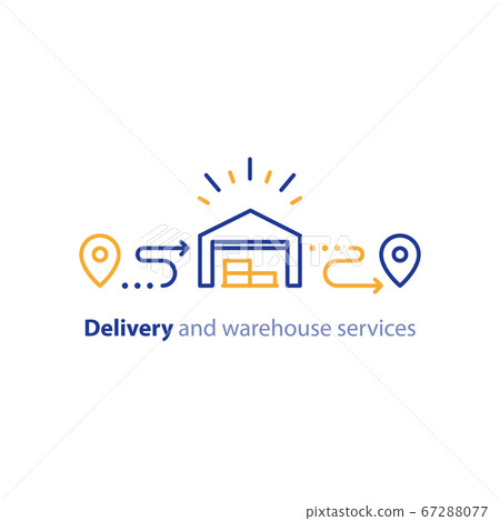 Wholesale warehouse distribution center concept 67288077