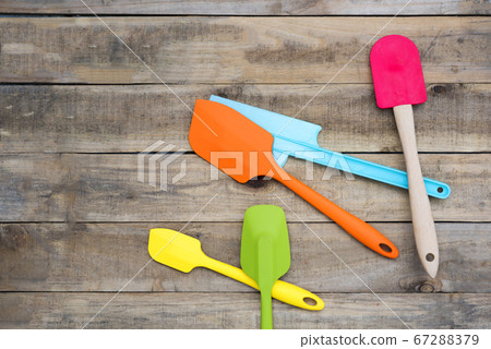 Bakery And Cooking Tools Silicone on wood table 67288379