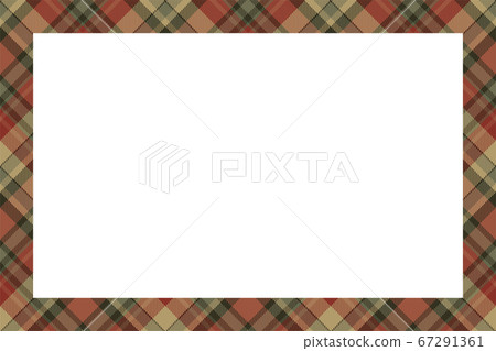 Vintage frame vector. Scottish border pattern Vintage frame vector. Scottish border pattern 67291361