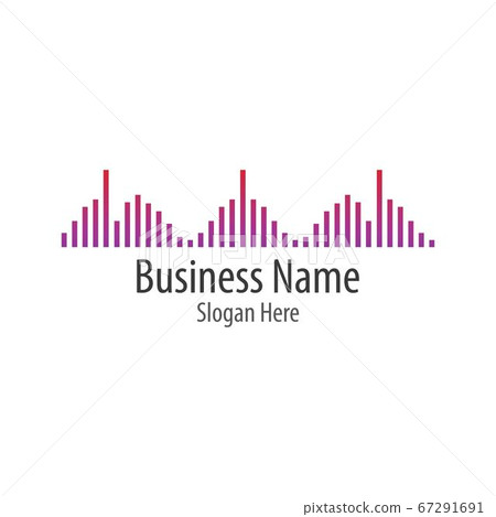 Sound waves vector illustration Sound waves vector illustration 67291691