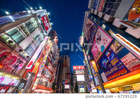 <Tokyo> Akihabara/electric town at night 67295229