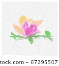 Watercolor pattern. Pink flower petal. watercolor drawing. 67295507