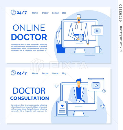 Online doctor consultation medical landing page 67295510