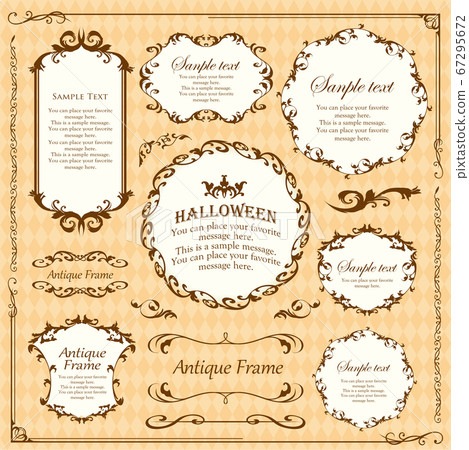Halloween frame material, October event Happy Halloween event party material classical Halloween frame material, October event Happy Halloween event party material classical 67295672