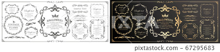 Halloween frame material, October event Happy Halloween event party material classical Halloween frame material, October event Happy Halloween event party material classical 67295683