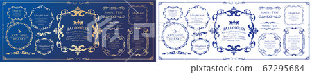 Halloween frame material, October event Happy Halloween event party material classical Halloween frame material, October event Happy Halloween event party material classical 67295684