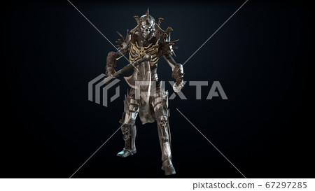 Skeleton, render 3D model on the background 67297285