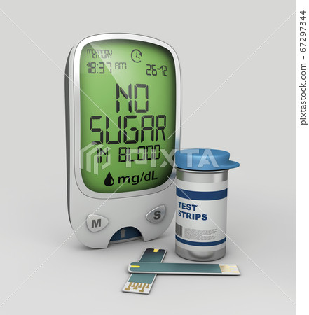 3d Rendering of glucose blood level, clipping path included 3d Rendering of glucose blood level, clipping path included 67297344