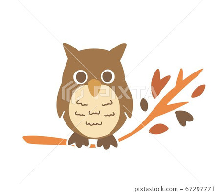 Cute owl illustration material 67297771