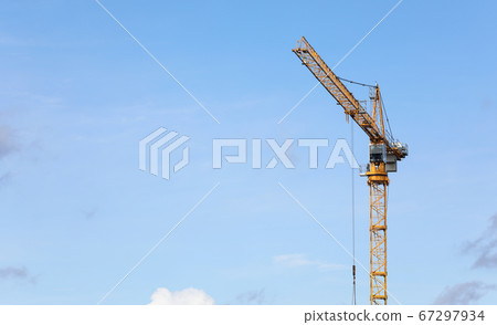 Clear bright blue sky 67297934