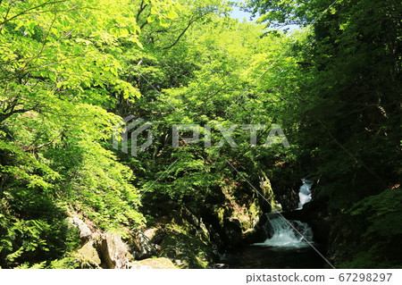 Yamagata Early summer Mt. Chokai Ninotaki trekking Mananotaki 67298297