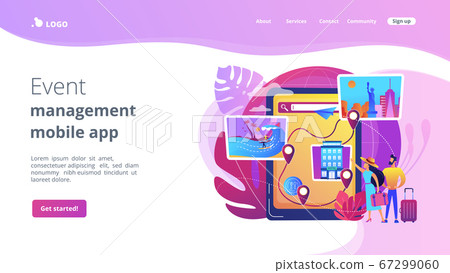 Tour navigator concept landing page Tour navigator concept landing page 67299060