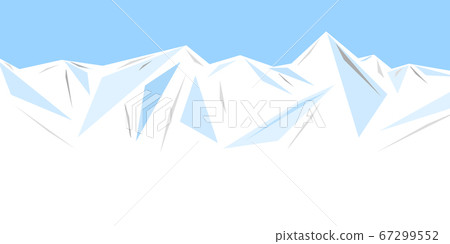 Illustration of an ice mountain range, snow mountain, iceberg or ice composed of geometric patterns Illustration of an ice mountain range, snow mountain, iceberg or ice composed of geometric patterns 67299552