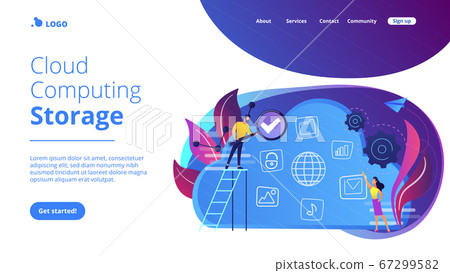 Big dataconcept landing page. Big dataconcept landing page. 67299582
