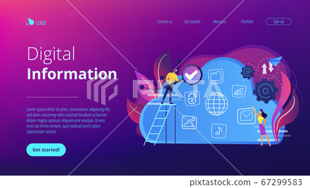 Big dataconcept landing page. Big dataconcept landing page. 67299583