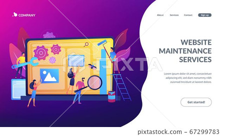 Website maintenance concept landing page 67299783