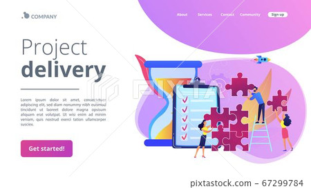 Project delivery concept landing page 67299784