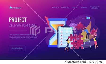 Project delivery concept landing page 67299785