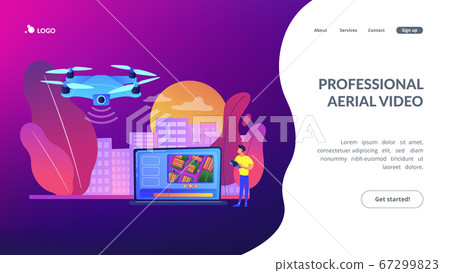 Aerial videography concept landing page Aerial videography concept landing page 67299823